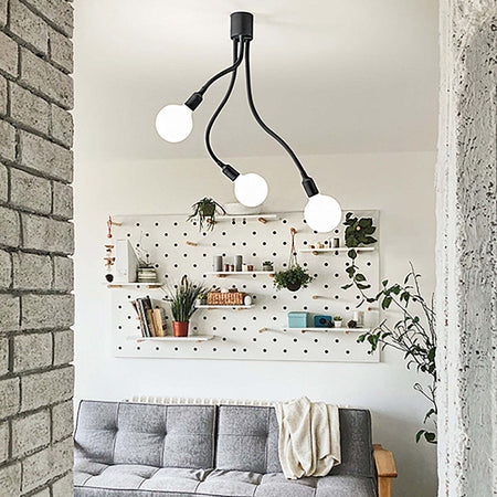 Plafoniera-moderna-Perenz-BULBO-6678-N-LED-E27-lampada-soffitto-metallo-gomma-bracci-orientabili