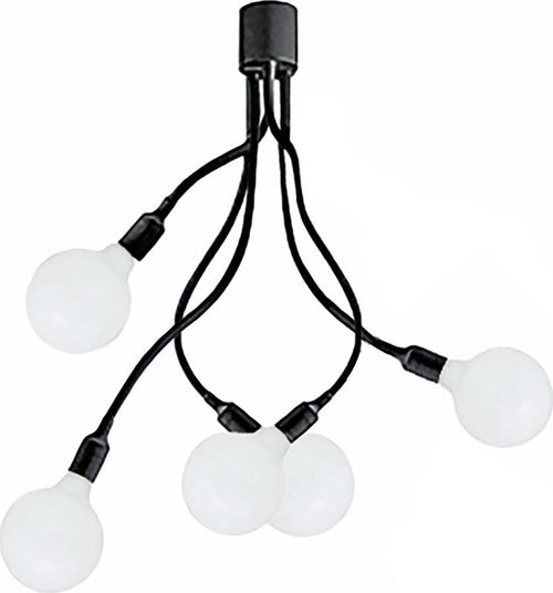 Plafoniera-moderna-Perenz-BULBO-6680-N-LED-E27-lampada-soffitto-metallo-gomma-bracci-orientabili-multiluce