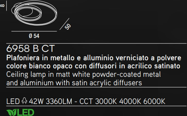 Plafoniera-moderna-Perenz-KIRKO-6958-B-CT-LED-alluminio-lampada-soffitto