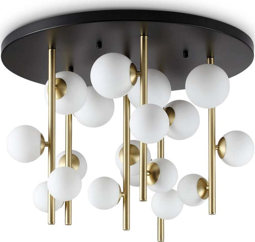 Plafoniera-Moderna-Perlage-Metallo-Nero-18-Luci-G9-15W-3000K-Ip20