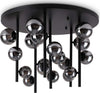 Plafoniera-Moderna-Perlage-Metallo-Nero-18-Luci-G9-15W-3000K
