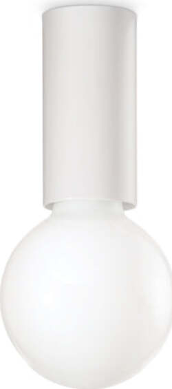 Plafoniera-Moderna-Petit-Metallo-Bianco-1-Luce-E27-8W-3000K-Luce-Calda