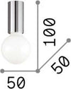 Plafoniera-Moderna-Petit-Metallo-Ottone-1-Luce-E27-8W-3000K-Luce-Calda