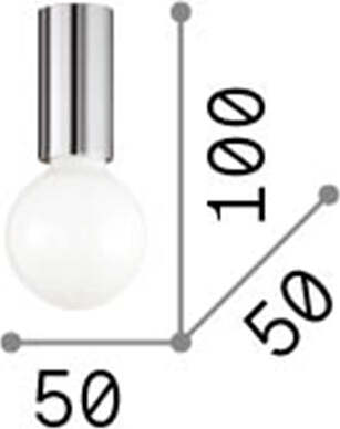 Plafoniera-Moderna-Petit-Metallo-Ottone-1-Luce-E27-8W-3000K-Luce-Calda