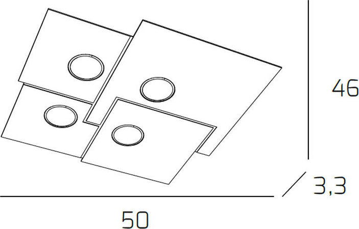 Plafoniera-Moderna-Plate-Metallo-Grigio-4-Luci-Gx53