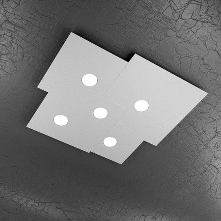 Plafoniera-Moderna-Plate-Metallo-Grigio-5-Luci-Gx53