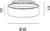 Plafoniera-moderna-Promoingross-AURORA-PL45-WH-LED-CCT-1715Lm-dimmerabile-metacrilato-lampada-soffitto