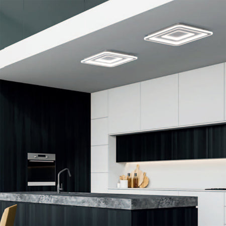 Plafoniera-moderna-Promoingross-HALO-Q-WH-LED-CCT-lampada-soffitto-parete-quadrata