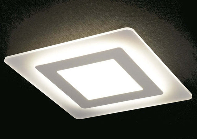 Plafoniera-moderna-Promoingross-OBLIO-Q65-WH-LED-metallo-metacrilato-lampada-soffitto