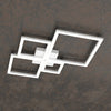 Plafoniera-Moderna-Quadrata-Four-Squares-Alluminio-Bianco-Led-71W