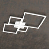 Plafoniera-Moderna-Quadrata-Four-Squares-Alluminio-Bianco-Led-90W