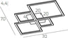 Plafoniera-Moderna-Quadrata-Four-Squares-Alluminio-Bianco-Led-90W