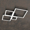 Plafoniera-Moderna-Quadrata-Four-Squares-Alluminio-Nero-Led-71W