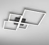 Plafoniera-Moderna-Quadrata-Four-Squares-Alluminio-Nero-Led-90W