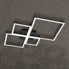 Plafoniera-Moderna-Quadrata-Four-Squares-Alluminio-Nero-Led-90W