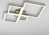 Plafoniera-Moderna-Quadrata-Four-Squares-Alluminio-Oro-Brunito-Led-71W