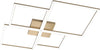 Plafoniera-Moderna-Quadrata-Four-Squares-Alluminio-Oro-Led-120W