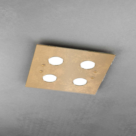 Plafoniera-Moderna-Quadrata-Path-Vetro-Foglia-Oro-4-Luci-Gx53