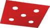 Plafoniera-Moderna-Quadrata-Path-Vetro-Rosso-5-Luci-Gx53