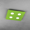Plafoniera-Moderna-Quadrata-Path-Vetro-Verde-4-Luci-Gx53