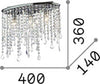 Plafoniera-Moderna-Rain-Metallo-Cristallo-Cromo-3-Luci-E14