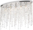 Plafoniera-Moderna-Rain-Metallo-Cristallo-Cromo-5-Luci-E14