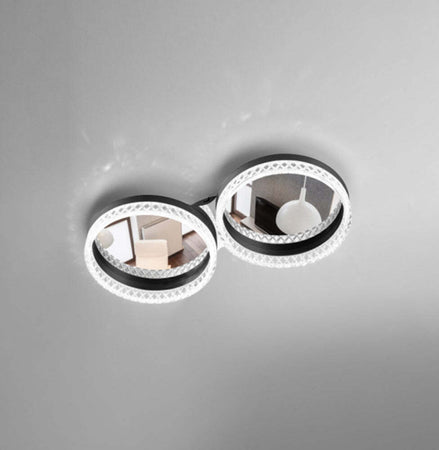 Plafoniera-Moderna-Regina-Metallo-Nero-E-Cromo-Cristallo-Led-40W-2-Cerchi