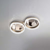 Plafoniera-Moderna-Regina-Metallo-Oro-Cristallo-Led-40W-2-Cerchi