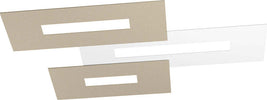 Plafoniera-Moderna-Rett.-3-Moduli-Wally-Metallo-Bianco-E-Sabbia-3-Luci-2G11-80Cm