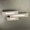 Plafoniera-Moderna-Rett.-3-Moduli-Wally-Metallo-Sabbia-3-Luci-2G11-80Cm