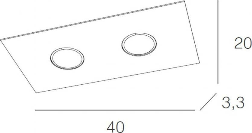 Plafoniera-Moderna-Rettangolare-Area-Metallo-Grigio-Metallo-2-Luci-Gx53
