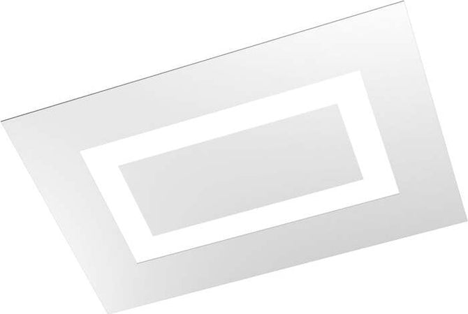 Plafoniera-Moderna-Rettangolare-Carpet-Metallo-Bianco-4-Luci-2G11-58X39Cm