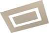 Plafoniera-Moderna-Rettangolare-Carpet-Metallo-Sabbia-4-Luci-2G11-58X39Cm
