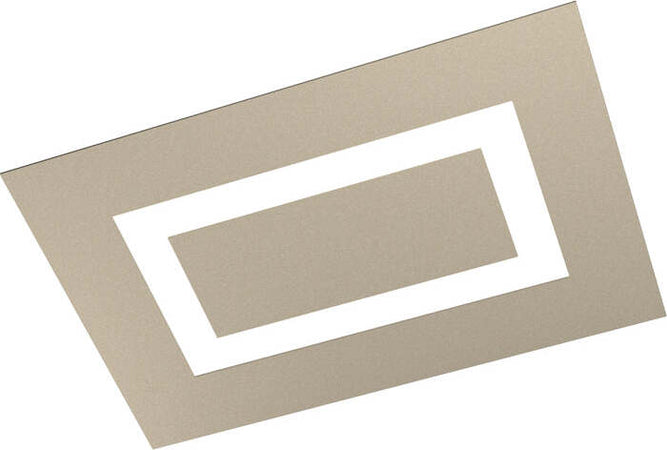Plafoniera-Moderna-Rettangolare-Carpet-Metallo-Sabbia-4-Luci-2G11-58X39Cm