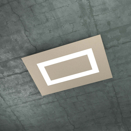 Plafoniera-Moderna-Rettangolare-Carpet-Metallo-Sabbia-4-Luci-2G11-58X39Cm