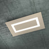 Plafoniera-Moderna-Rettangolare-Carpet-Metallo-Sabbia-4-Luci-2G11-70X39Cm