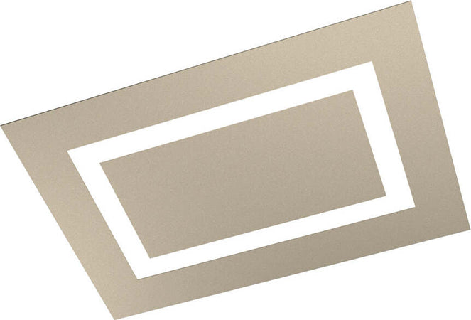 Plafoniera-Moderna-Rettangolare-Carpet-Metallo-Sabbia-4-Luci-2G11-70X47Cm