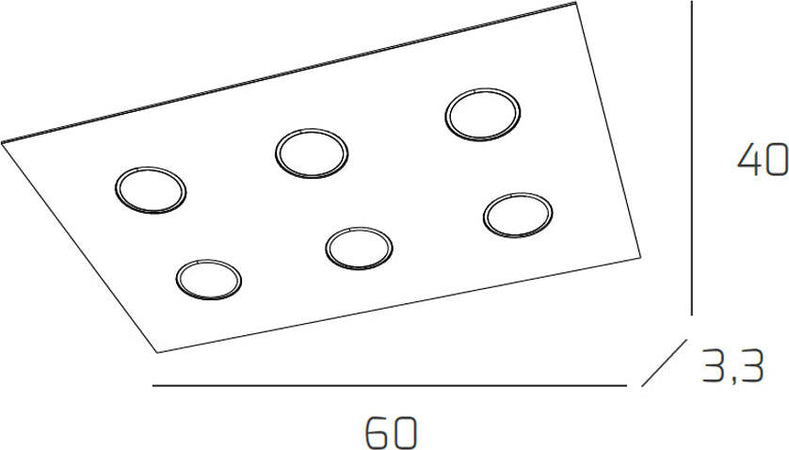 Plafoniera-Moderna-Rettangolare-Path-Vetro-Bianco-6-Luci-Gx53