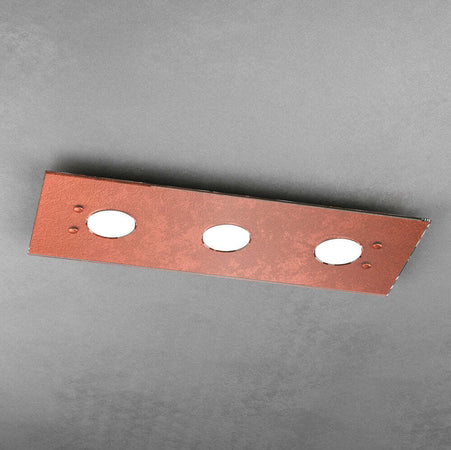 Plafoniera-Moderna-Rettangolare-Path-Vetro-Foglia-Rame-3-Luci-Gx53