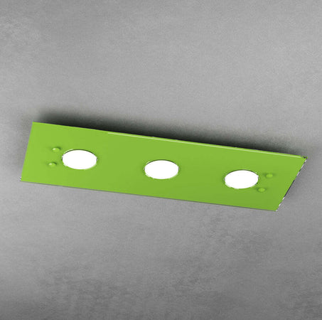 Plafoniera-Moderna-Rettangolare-Path-Vetro-Verde-3-Luci-Gx53
