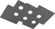 Plafoniera-Moderna-Rettangolare-Plate-Metallo-Grigio-Antracite-6-Luci-Gx53