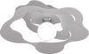 Plafoniera-Moderna-Ripples-Metallo-Grigio-1-Luce-E27-D.50Cm