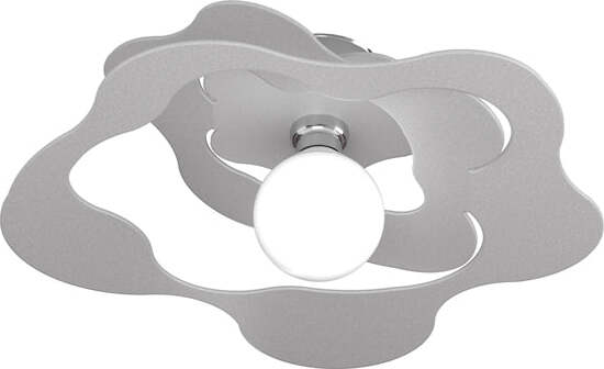Plafoniera-Moderna-Ripples-Metallo-Grigio-1-Luce-E27-D.50Cm