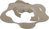 Plafoniera-Moderna-Ripples-Metallo-Sabbia-1-Luce-E27-D.50Cm