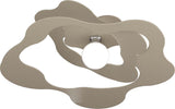 Plafoniera-Moderna-Ripples-Metallo-Sabbia-1-Luce-E27-D.70Cm