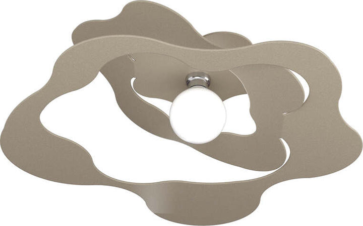 Plafoniera-Moderna-Ripples-Metallo-Sabbia-1-Luce-E27-D.70Cm