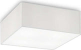 Plafoniera-Moderna-Ritz-Tessuto-Bianco-4-Luci-E27-D40Cm