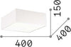 Plafoniera-Moderna-Ritz-Tessuto-Bianco-4-Luci-E27-D40Cm