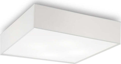 Plafoniera-Moderna-Ritz-Tessuto-Bianco-4-Luci-E27-D60Cm