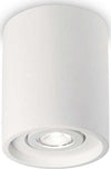 Plafoniera-Moderna-Round-Oak-Cemento---Gesso-Bianco-1-Luce-Gu10
